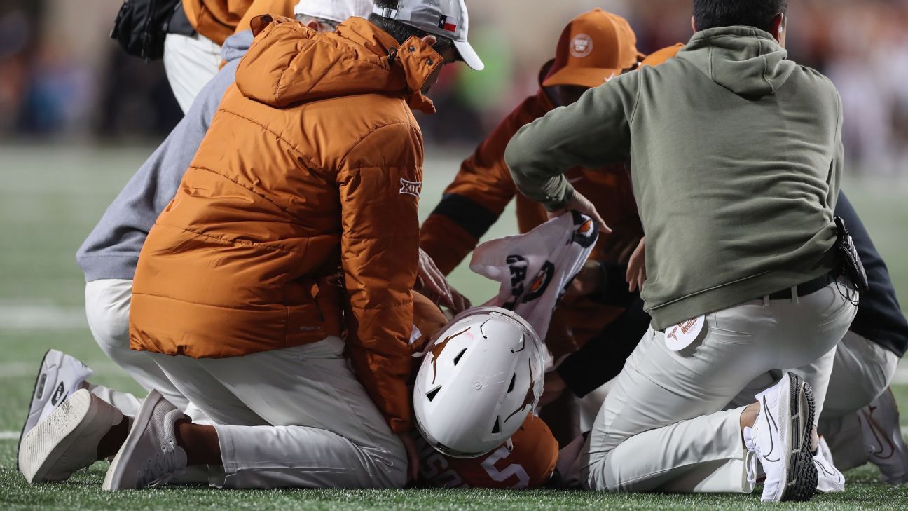 Texas Longhorns RB Bijan Robinson out for season with dislocated elbow - ESPN