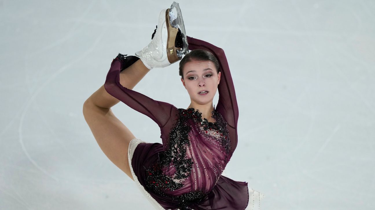 Russia's Anna Shcherbakova recovers from early fall to win ISU Grand ...