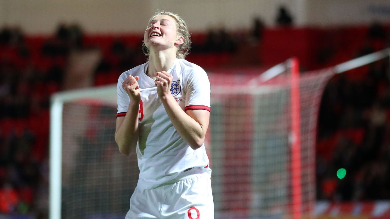 Ellen White becomes England's all-time top goal scorer as Lionesses hit 20 on record-breaking night