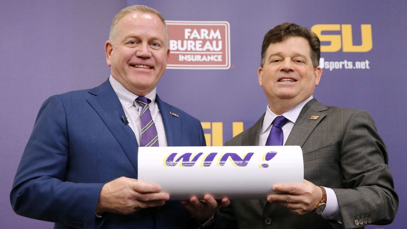 LSU Tigers coach Ed Orgeron earns $250,000 bonus with 10th win of 2019