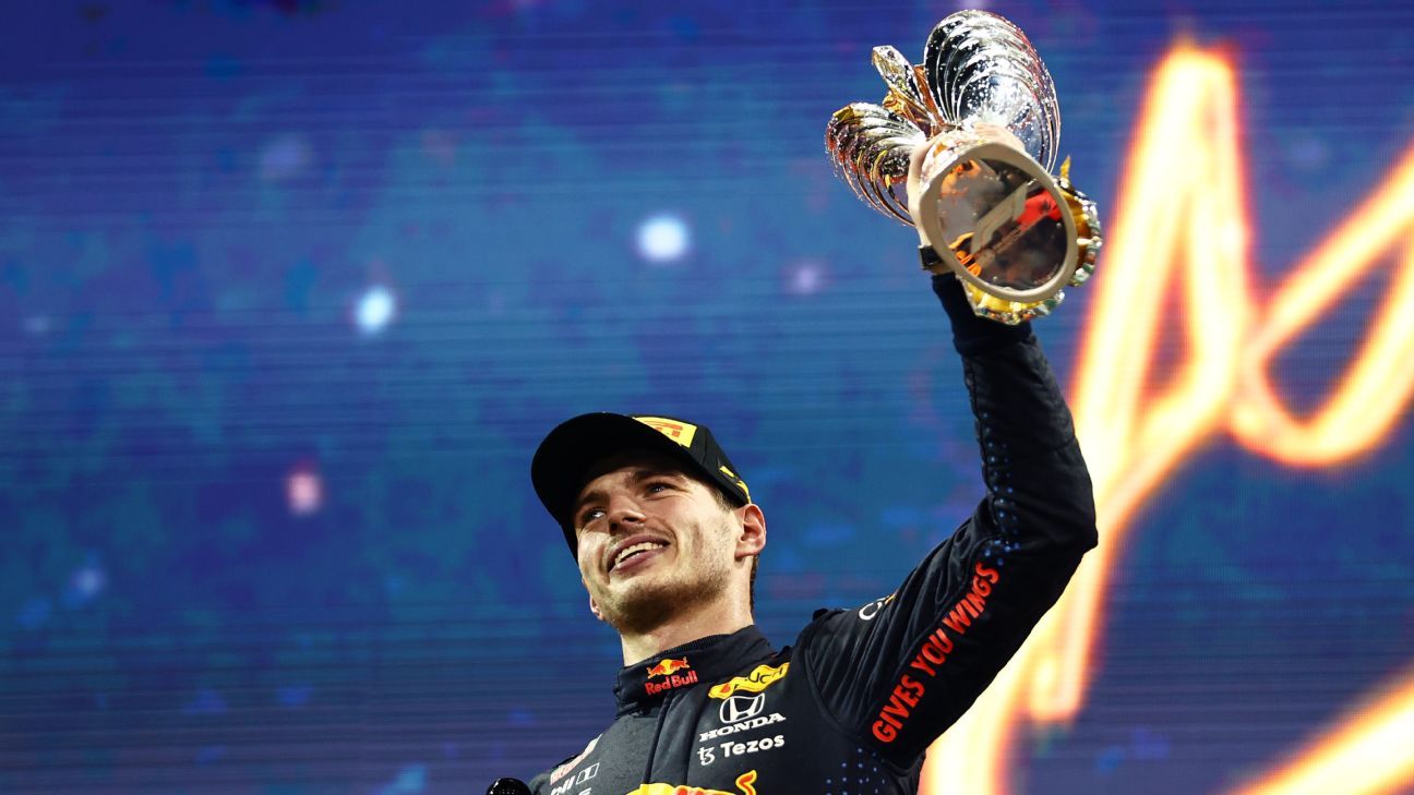 Max Verstappen snatches F1 world championship from title rival Lewis Hamilton on final lap of season