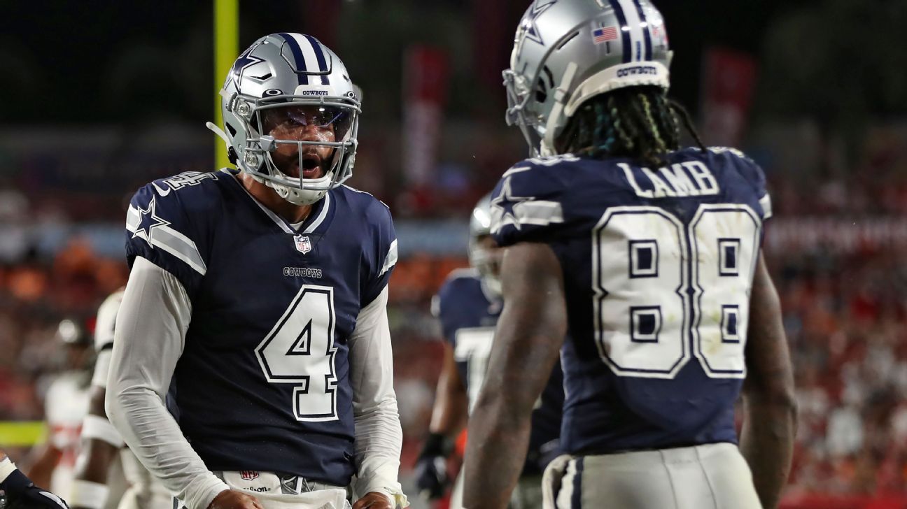 Dak Prescott-CeeDee Lamb connection compares to best in Cowboys history -  ESPN - Dallas Cowboys Blog- ESPN