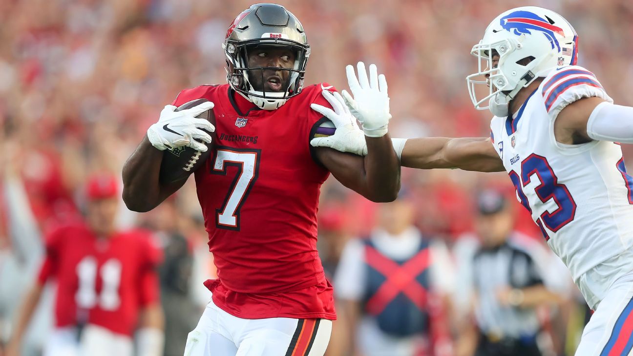 Tampa Bay Buccaneers' Leonard Fournette likely out for rest of regular season; t..