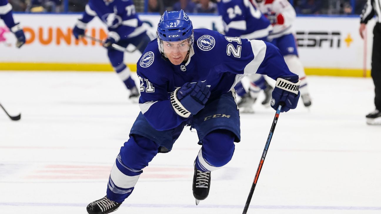 Tampa Bay Lightning's Brayden Point back after missing 2 Stanley Cup playoff ser..