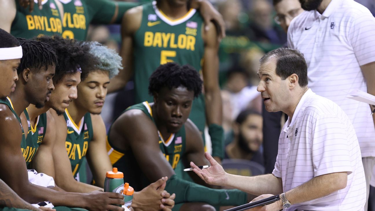 Baylor Bears, Duke Blue Devils remain atop AP Top 25 men's basketball poll