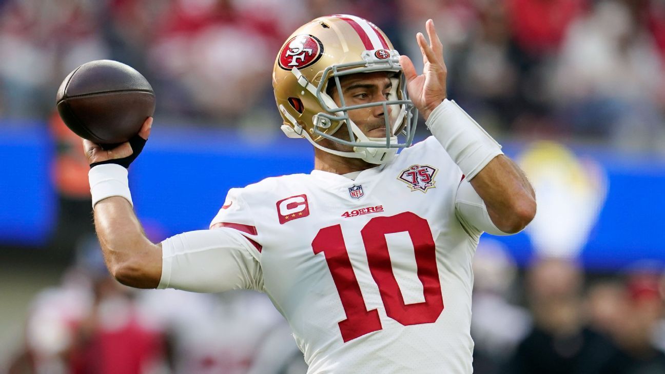 San Francisco 49ers give Jimmy Garoppolo's agents permission to seek trade, sour..