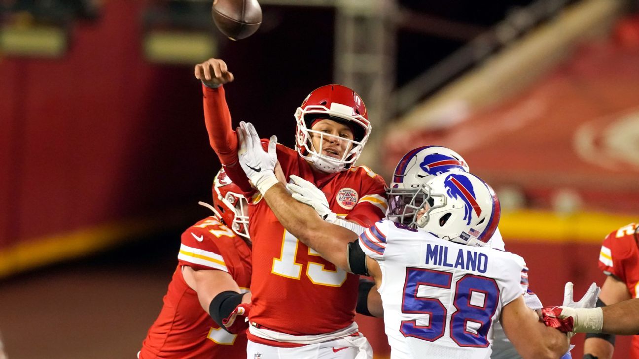 Buffalo Bills defense faces huge test vs Kansas City Chiefs' Patrick Mahomes