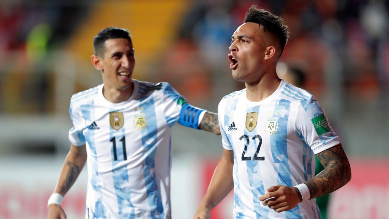 Sem Messi, Argentina conta com Di María e Lautaro para vencer Chile