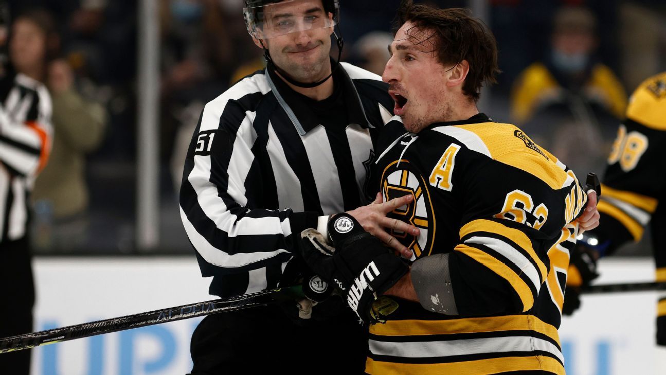 Boston Bruins - Brad Marchand stopped by TD Garden earlier today