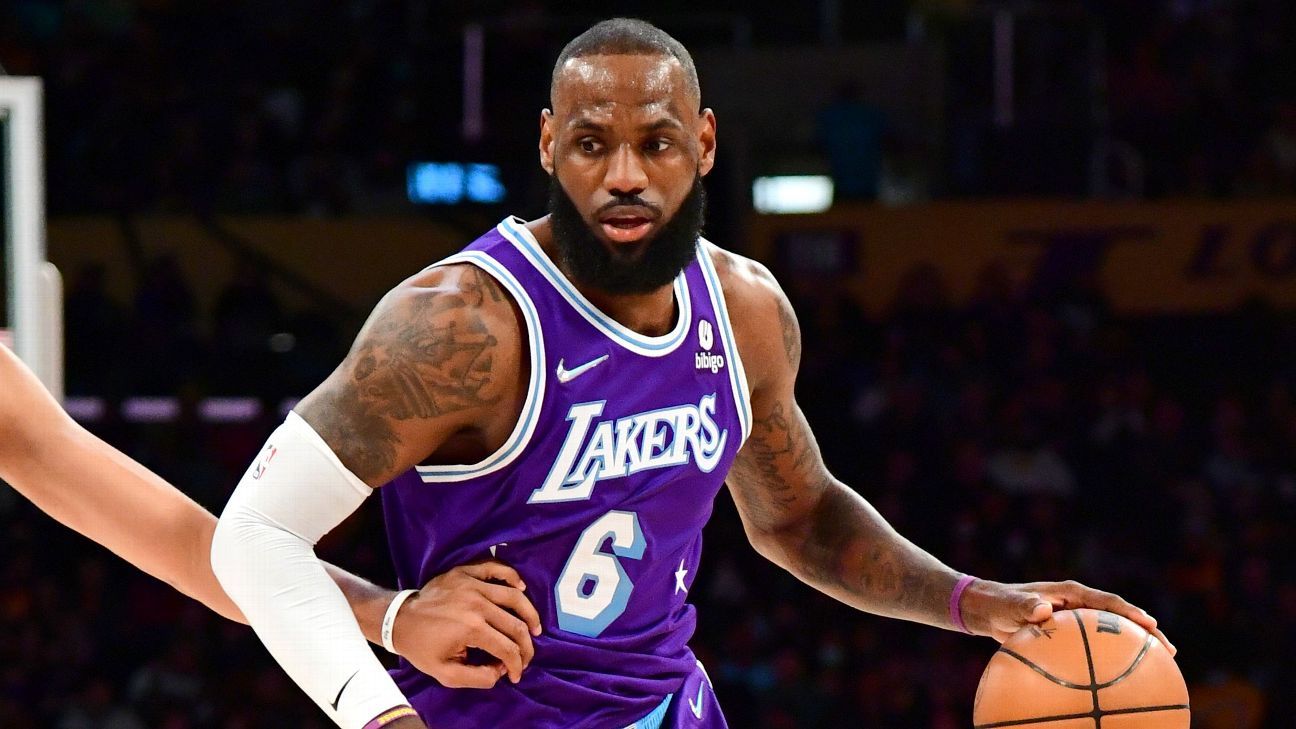 ESPN on X: No. 23 ➡️ No. 6 LeBron plans to change his Lakers jersey number  to No. 6 next season, first reported by The Athletic and confirmed by ESPN.   / X