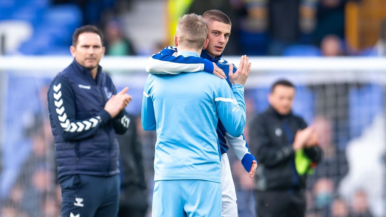 Everton vs. Manchester City Zinchenko y Mykolenko, lágrimas de guerra