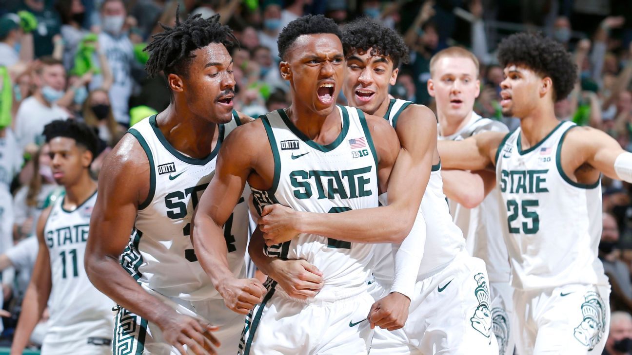 Michigan State Spartans upset No. 4 Purdue Boilermakers as Tom Izzo ties Bobby K..