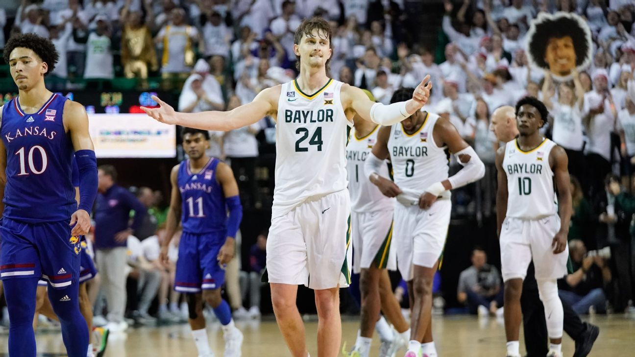 College basketball Power Rankings – Baylor is back at No. 2 and some fresh faces in the top 16 – ESPN