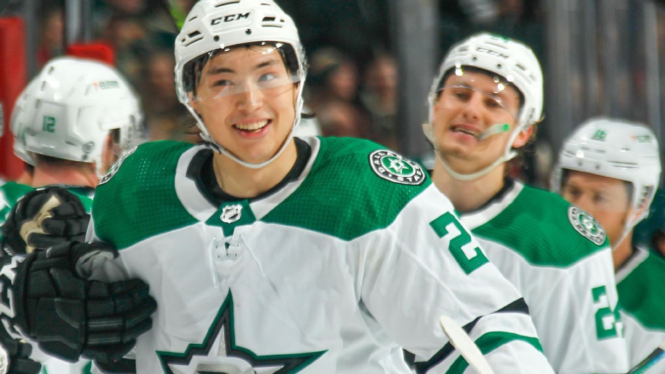 Dallas Stars Jason Robertson 21 Away 2022 Stanley Cup Playoffs