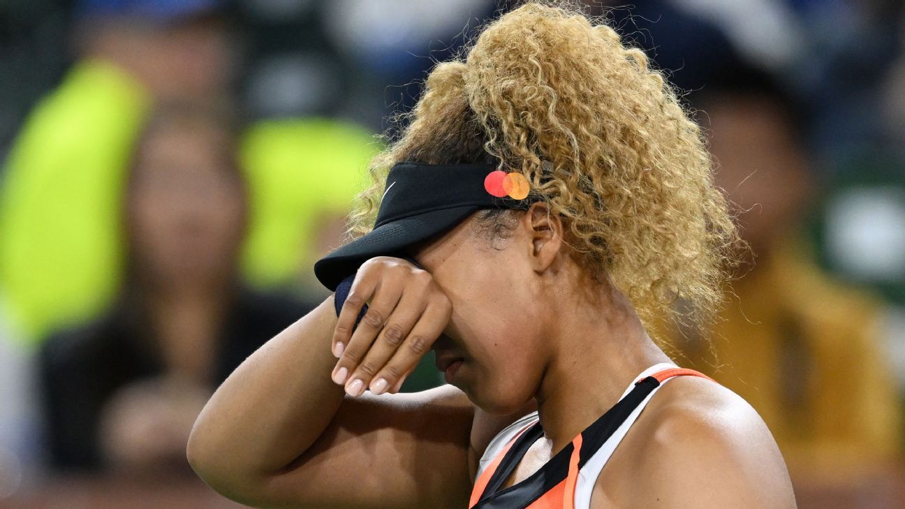 Naomi Osaka speaks to crowd through tears after heckling at Indian