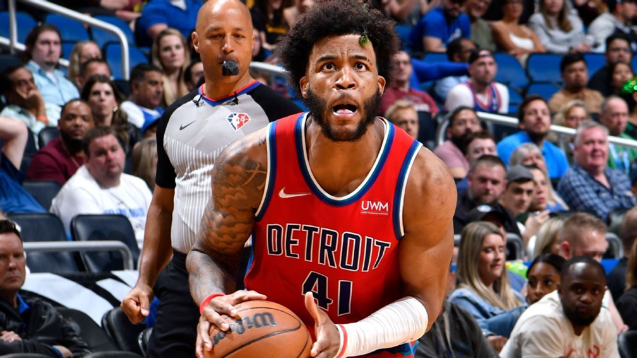 Detroit Pistons' Saddiq Bey scores 51 for NBA's 8th 50-point game in March