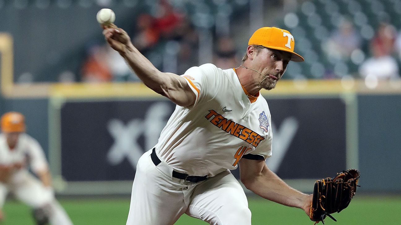 Evan Russell: Tennessee baseball catcher in photos