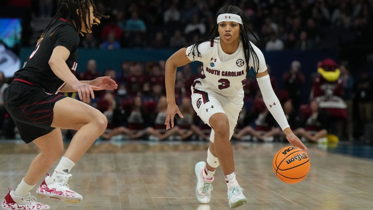Women's NCAA championship game 2022 -- South Carolina guards ready to help deliv..