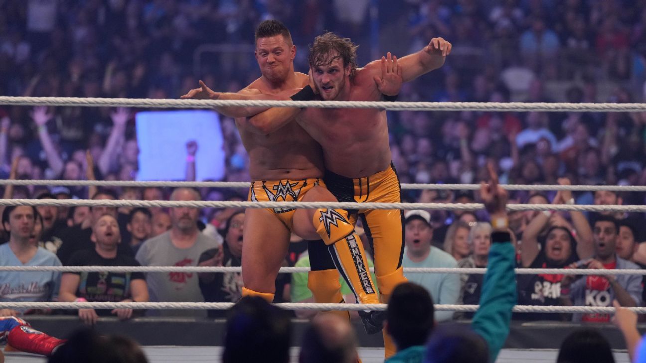 Triple h wrestlemania 32. 3 title match. Lacey evans. Р-труф против райбек. Wwe elimination chamber.