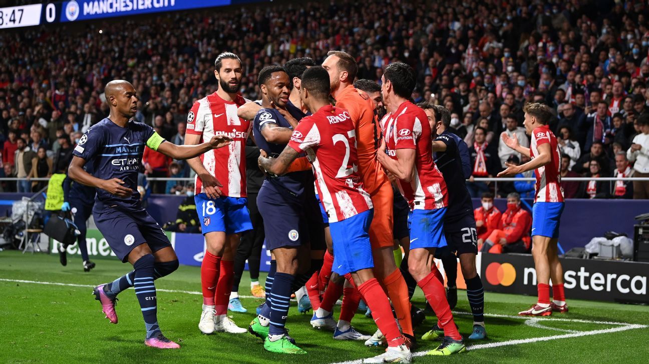 Manchester City stand auf und erreichte das Halbfinale der Champions League, als Atletico Madrid versuchte, sie zu schikanieren.