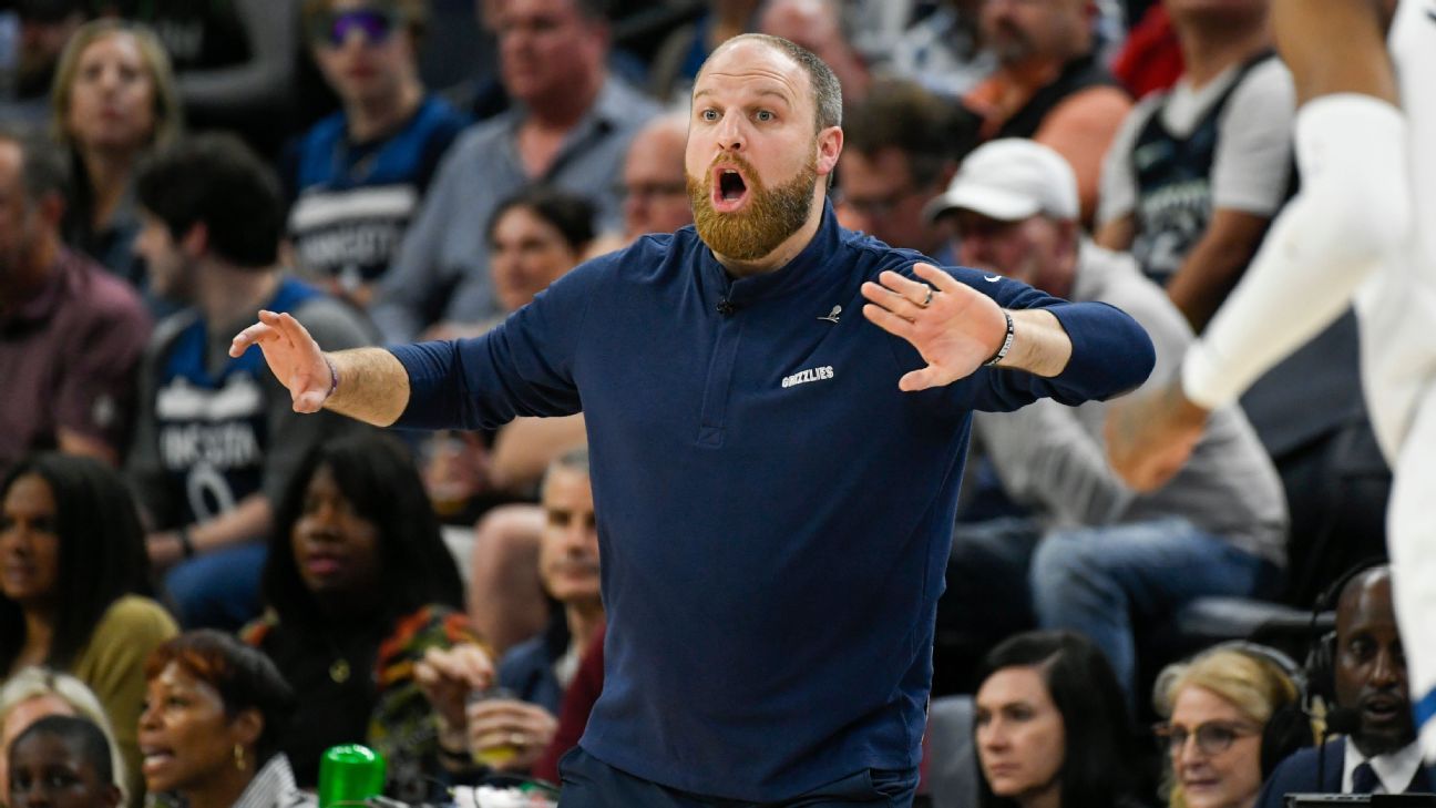 Memphis Grizzlies coach Taylor Jenkins fined $15K for criticizing referees