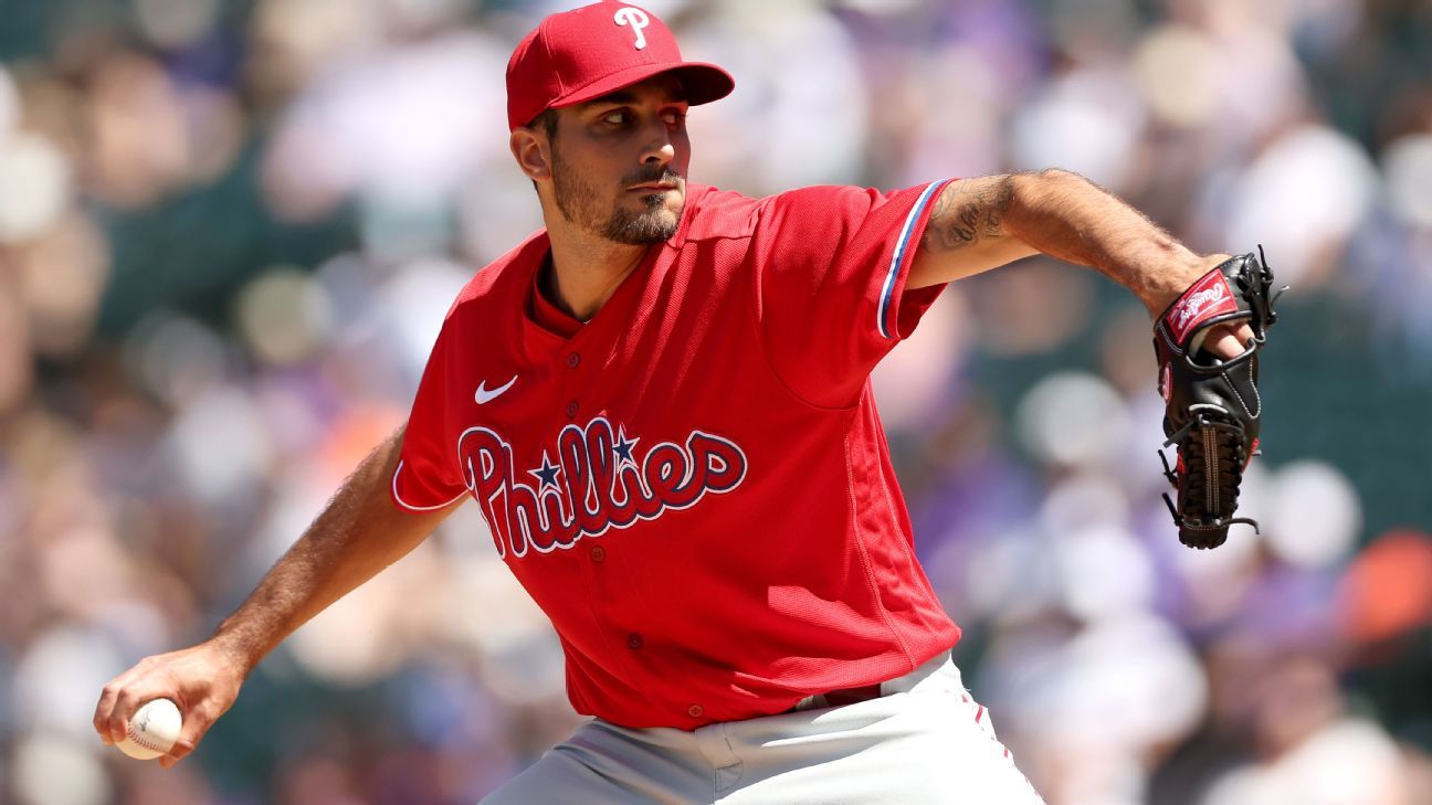 Phillies' Zach Eflin, reinvented as a reliever, is boosting a bullpen on  fumes - The Athletic