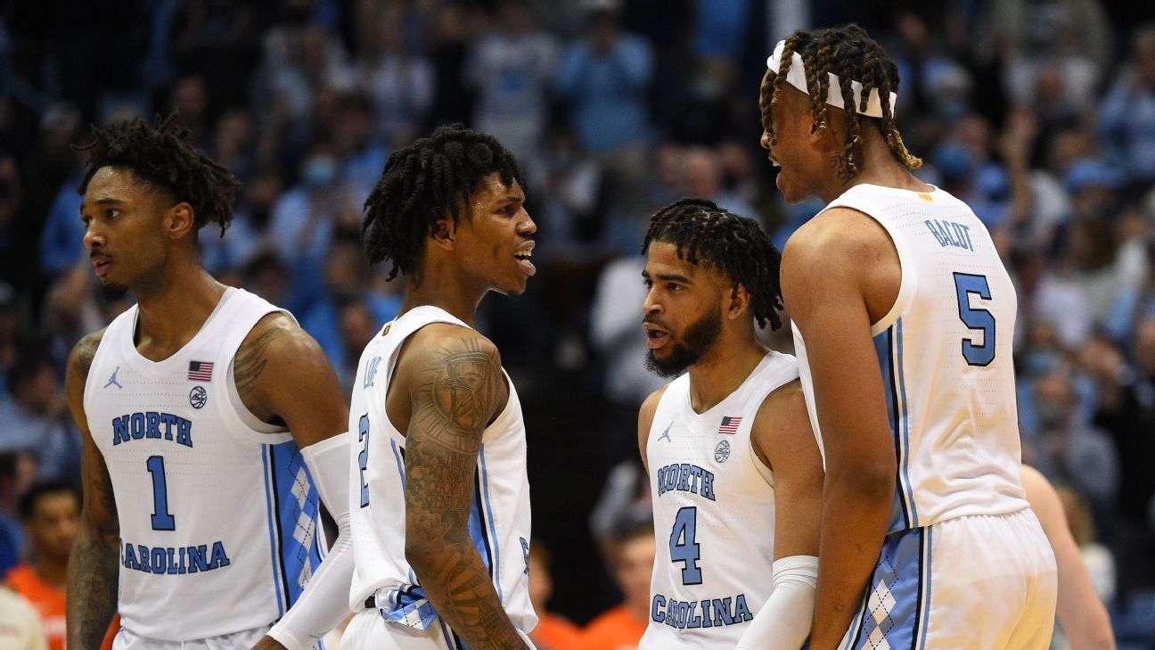UNC leads updated Way-Too-Early Top 25 men's rankings amid major