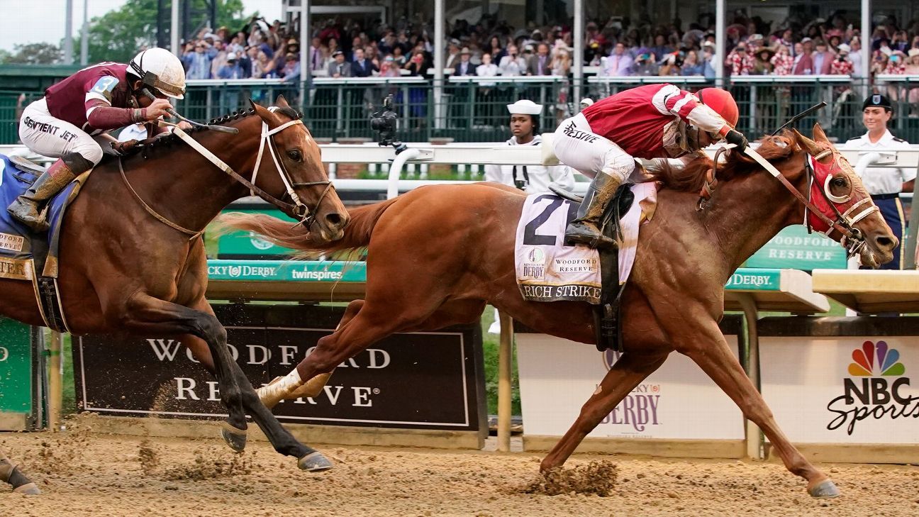 Derby king Rich Strike 3rd-best odds at Belmont