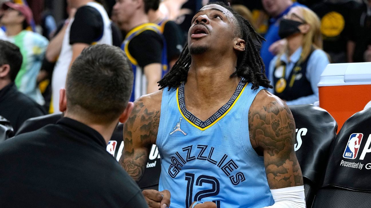 Grizzlies' Ja Morant (knee) sits out Game 4 vs. Warriors