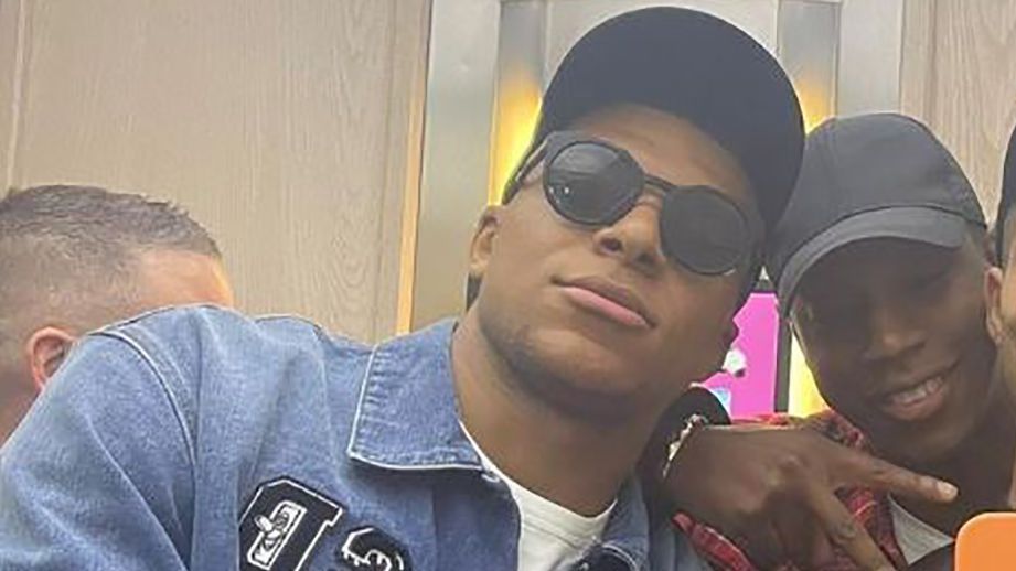 PSG's Kylian Mbappe pictured near Real Madrid's Bernabeu stadium as contract run..