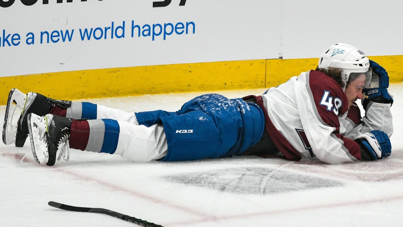 Avalanche D Girard (sternum) out for postseason