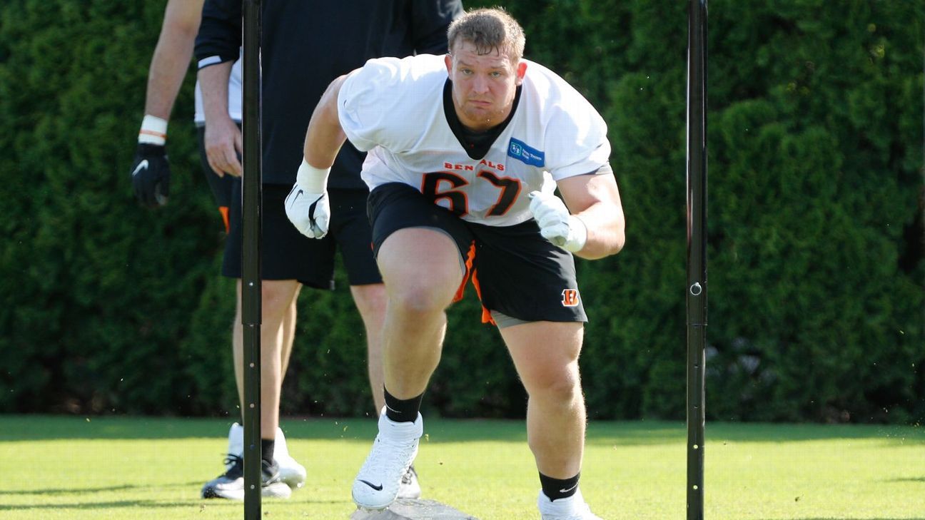 Bengals rookie Cordell Volson is showing signs of improvement