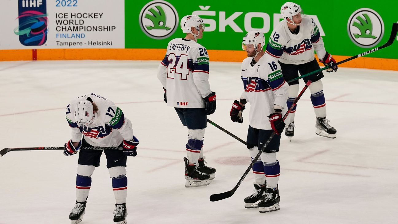 Team USA drops 'a tough one' in world hockey championship semifinal, will play Czech Republic - ESPN