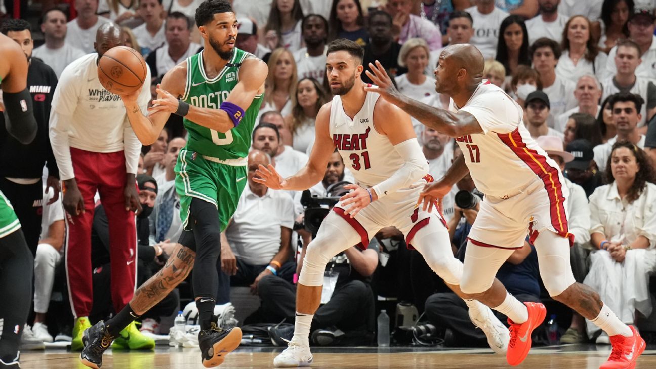 Boston Celtics' Jayson Tatum wins inaugural Larry Bird Eastern Conference finals..