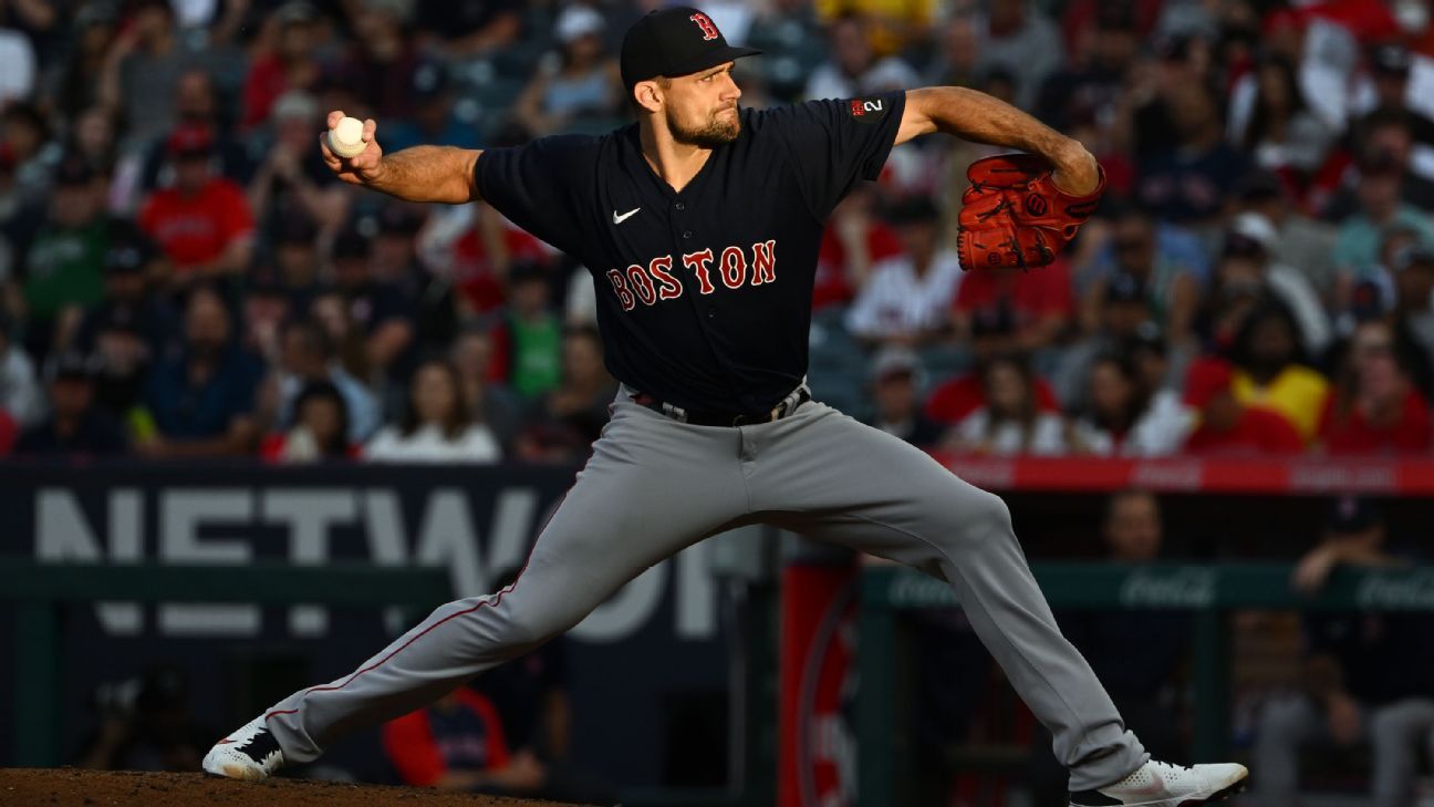 Boston Red Sox right-hander Nathan Eovaldi put on 15-day IL with lower back infl..