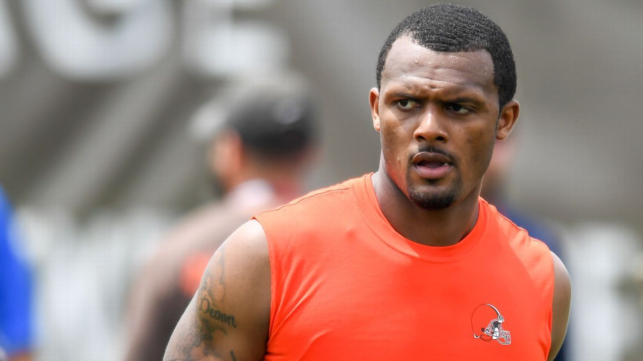 Cleveland Browns QB Deshaun Watson's NFL disciplinary hearing scheduled for Tues..