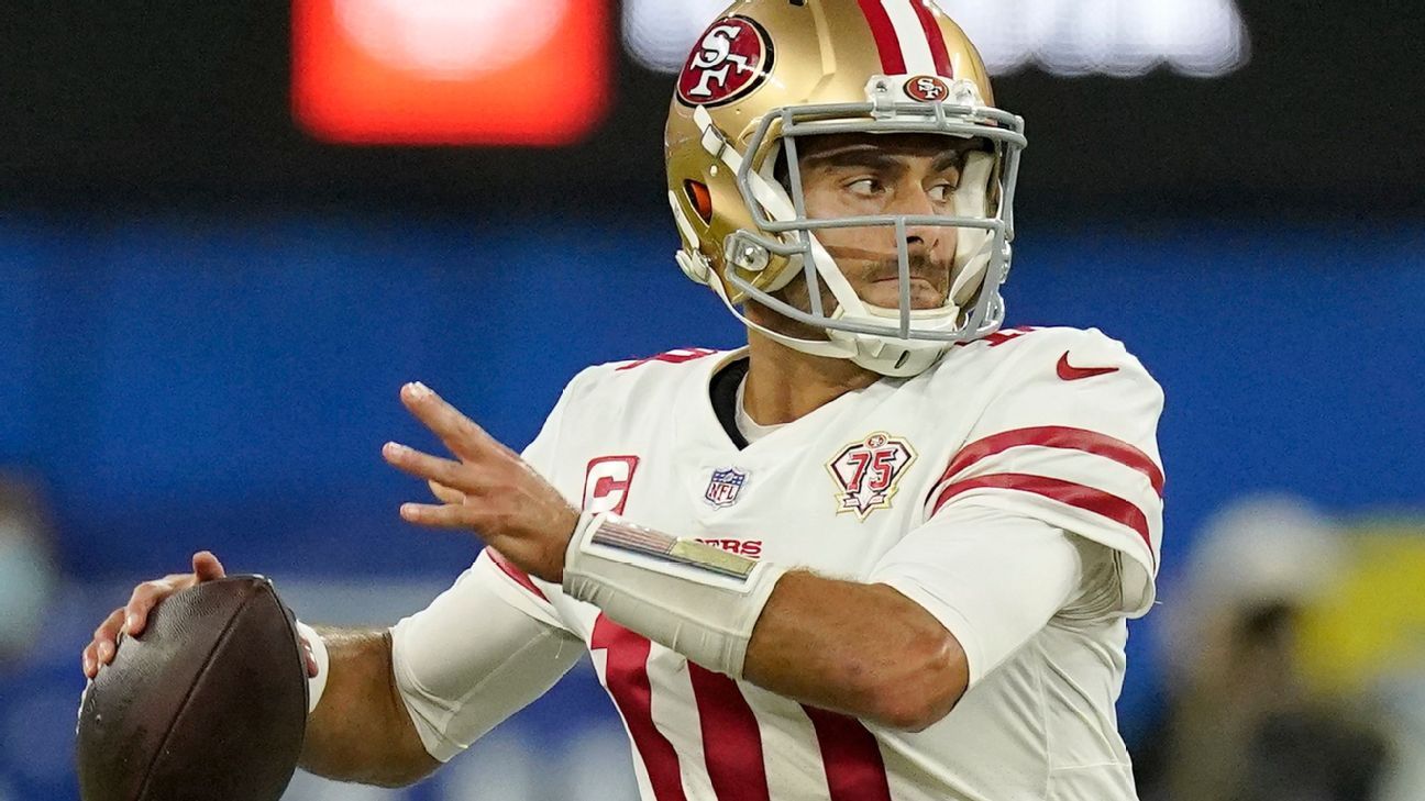 Sources – Jimmy Garoppolo agrees to restructured contract will remain with San Francisco 49ers this season – ESPN
