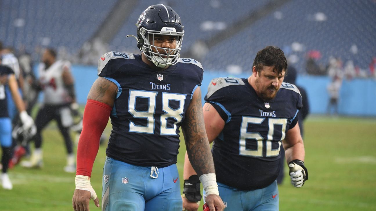 WATCH: Titans' Jeffery Simmons gets involved in fight with Bengals  O-linemen during Week 4 game