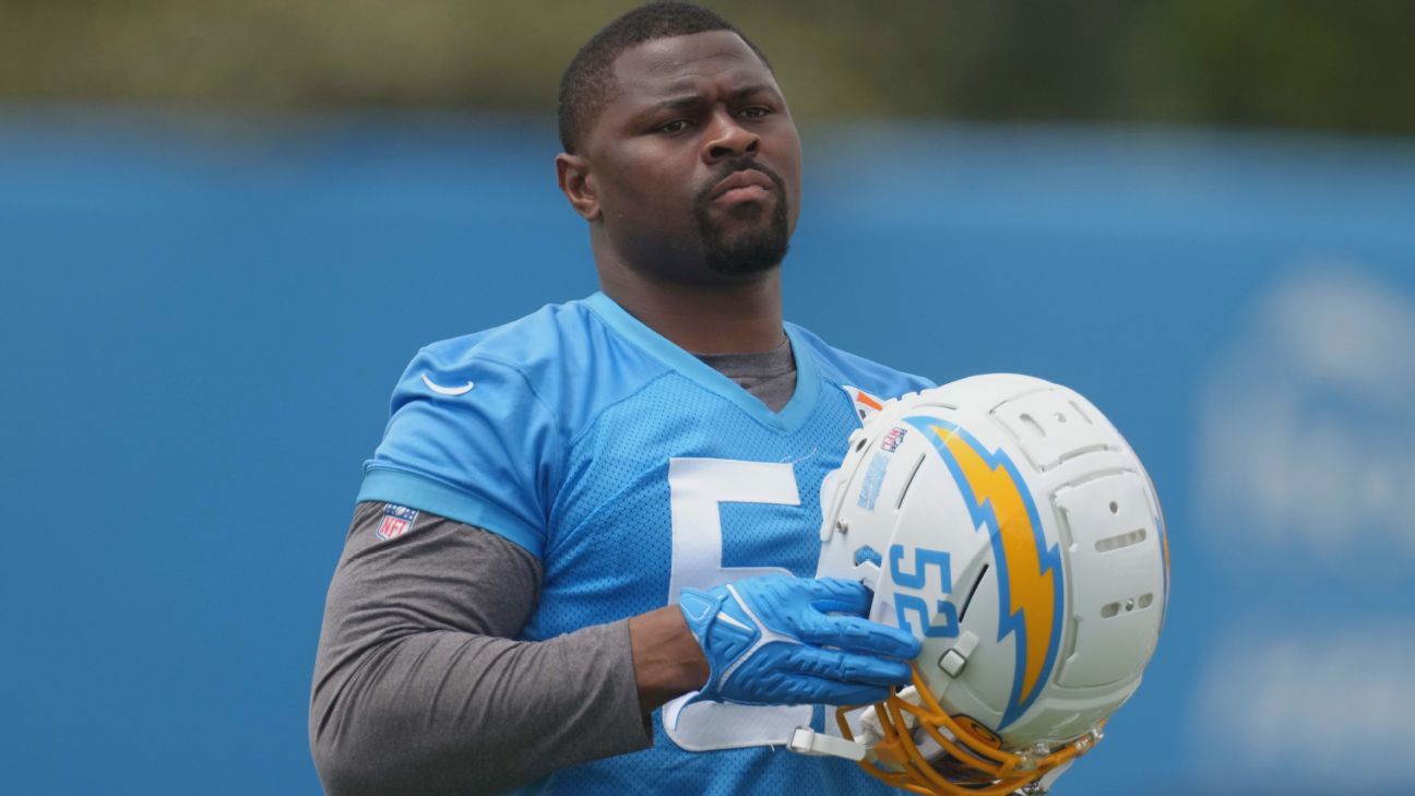 Los Angeles Chargers 53man roster projection sees increased defensive support from Khalil Mack