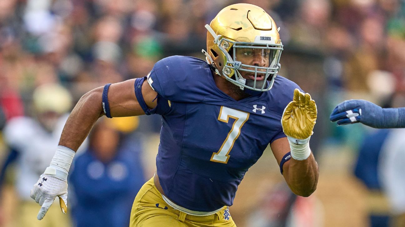 Notre Dame sacks leader Foskey to enter draft