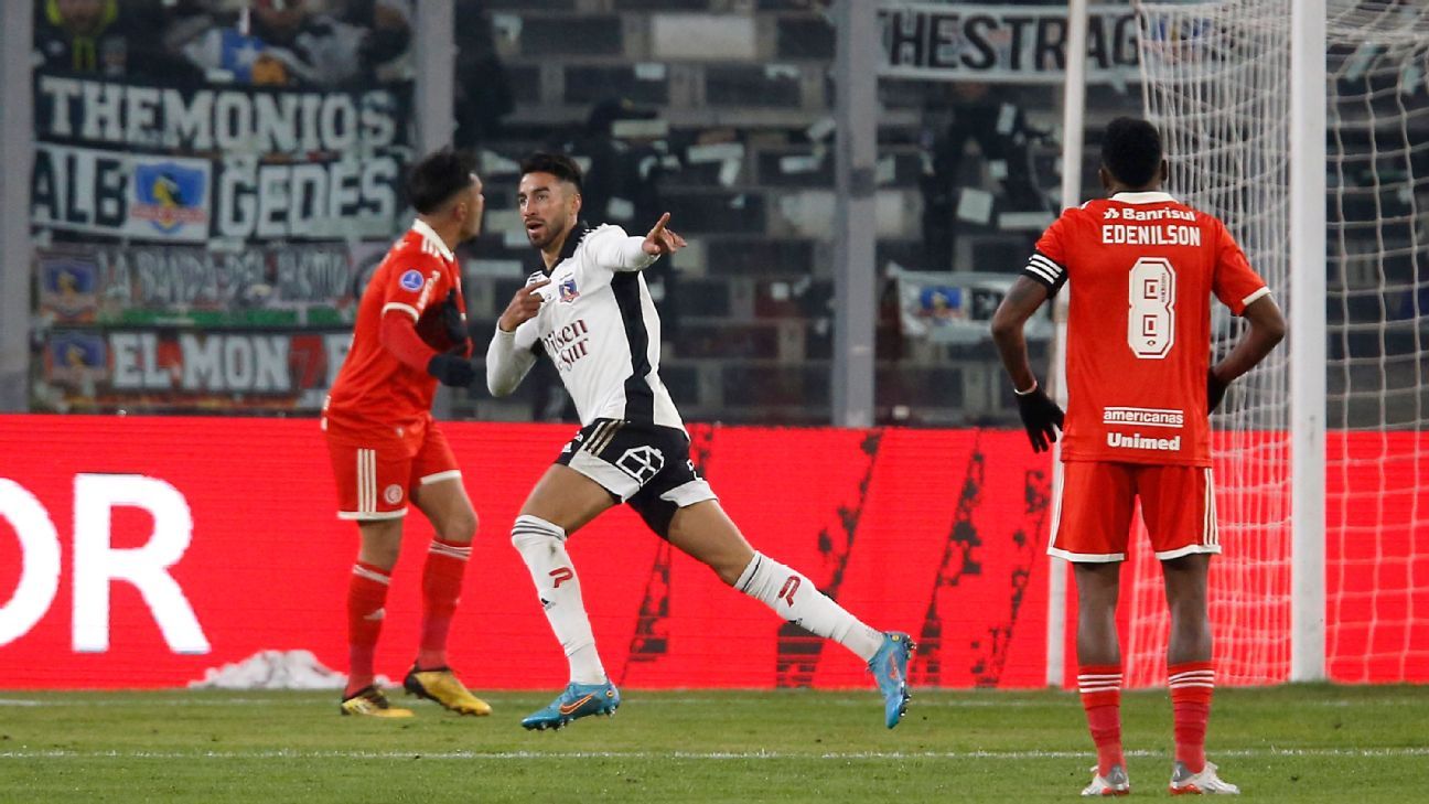 Colo-Colo 2 x 0 Internacional: os gols, VAR vê mão de Edenílson, e os  principais lances do jogo da Copa Sul-Americana