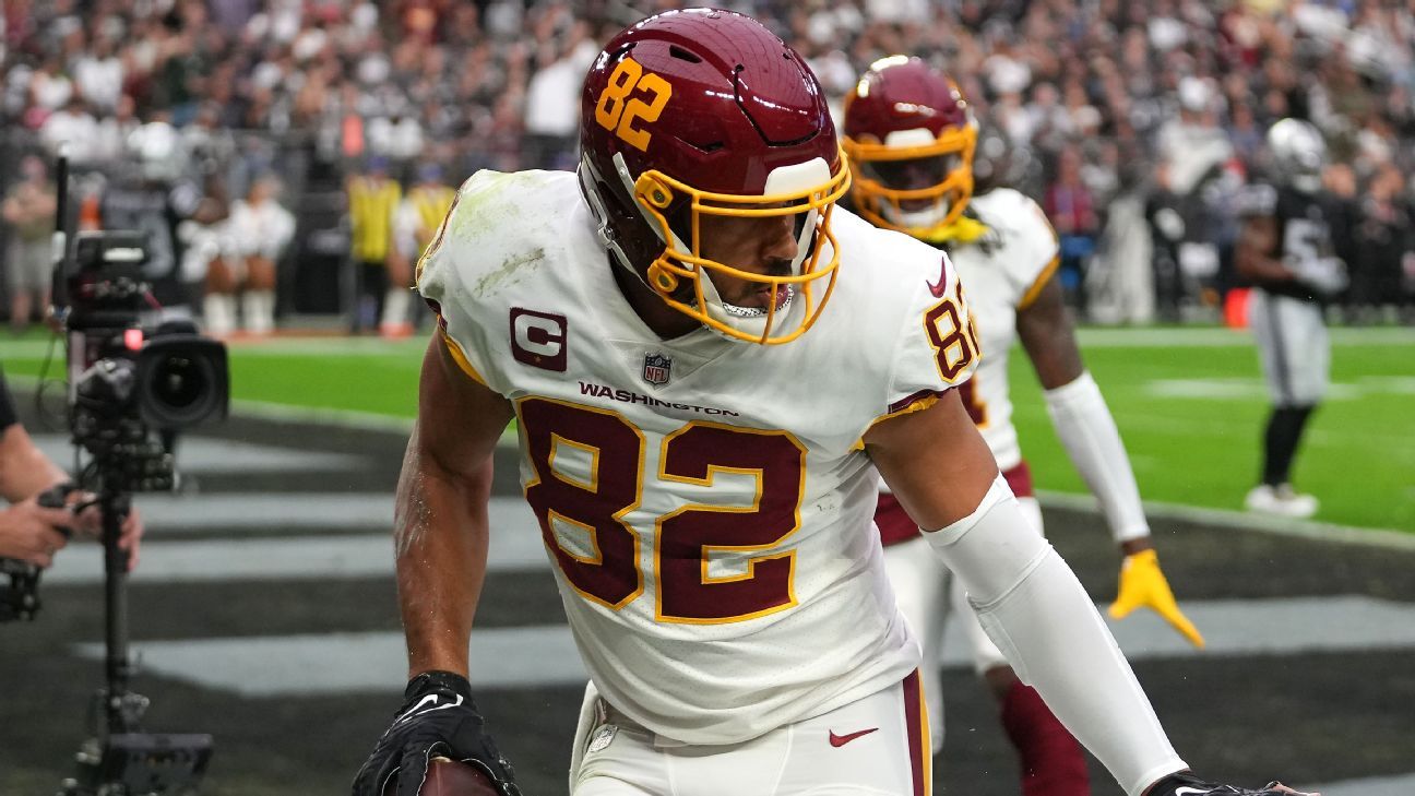 Logan Thomas fantasy football waiver wire: Commanders TE worth pick up for  Week 3 - DraftKings Network