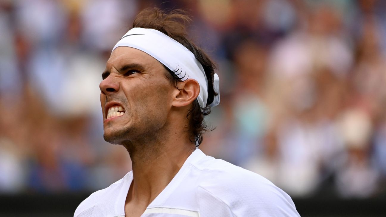 Rafael Nadal pulls out of Wimbledon semifinal with abdominal injury