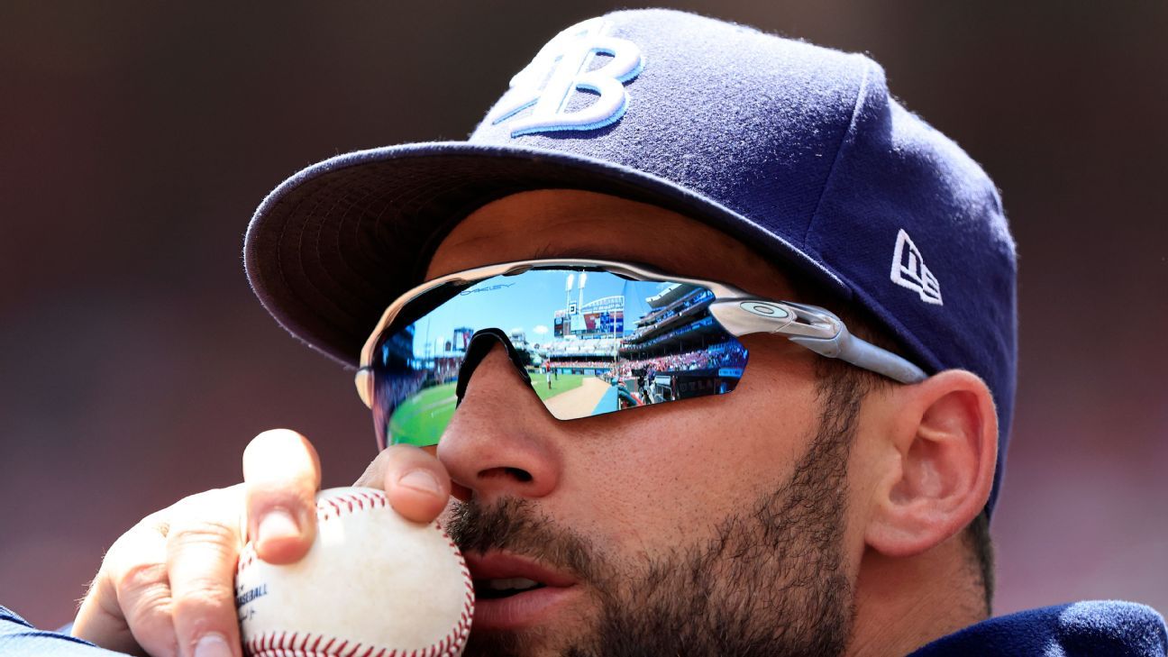 This was special. Kevin Kiermaier spotted a familiar face prior to  tonight's game: His older brother Dan, the head groundskeeper at…