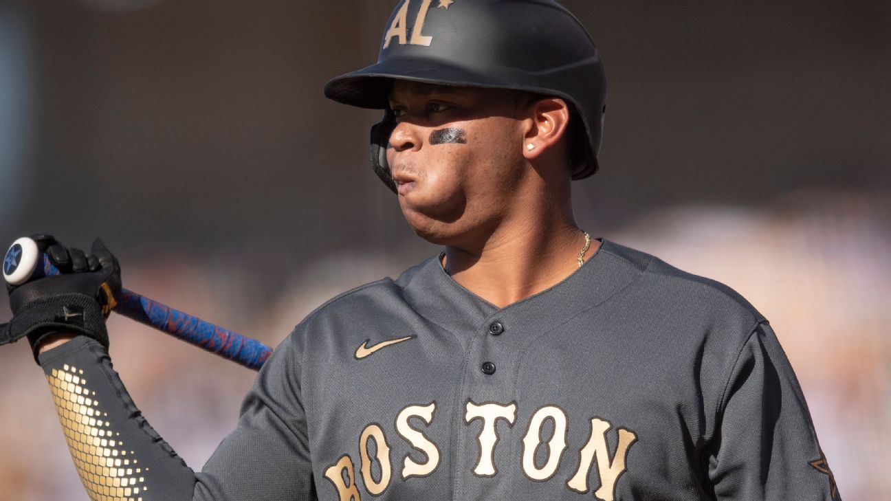 Rafael Devers #11 Toronto Blue Jays at Boston Red Sox August 24