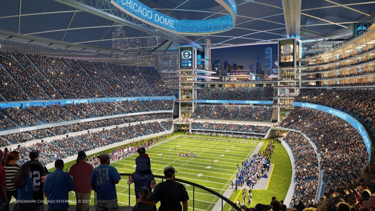 Photos: Proposed Soldier Field Renovations Would Add Dome to Stadium, New  Transit Center to Lakeshore – NBC Chicago