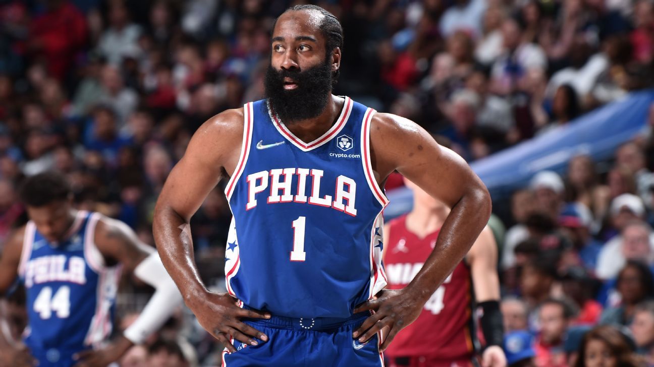 NBA investigating Philadelphia 76ers for possible tampering centered on James Ha..