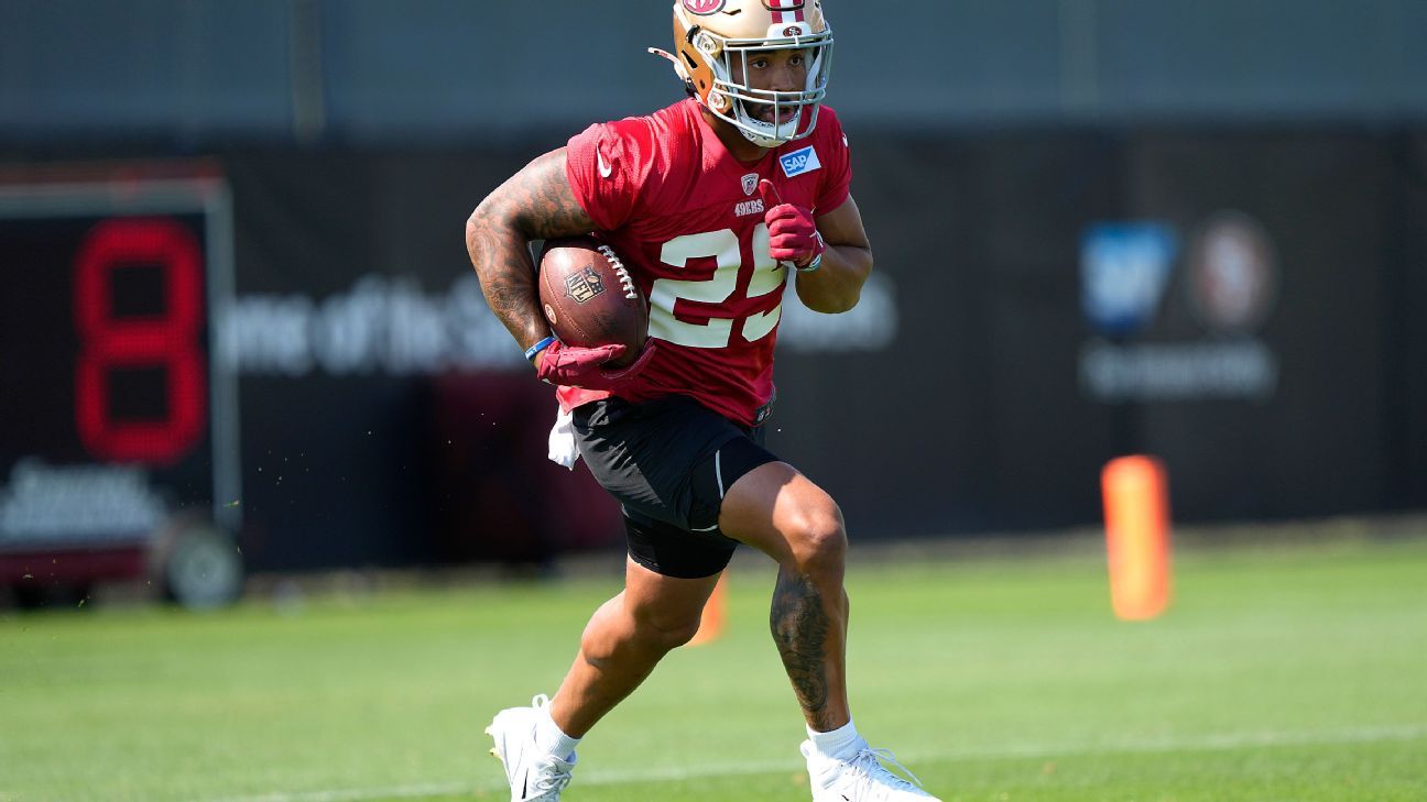 Hamstring injury expected to keep San Francisco 49ers RB Elijah Mitchell  out of preseason - ESPN