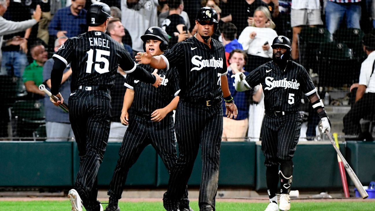 Eloy Jimenez 2022 Game-Used Black Alternate Jersey