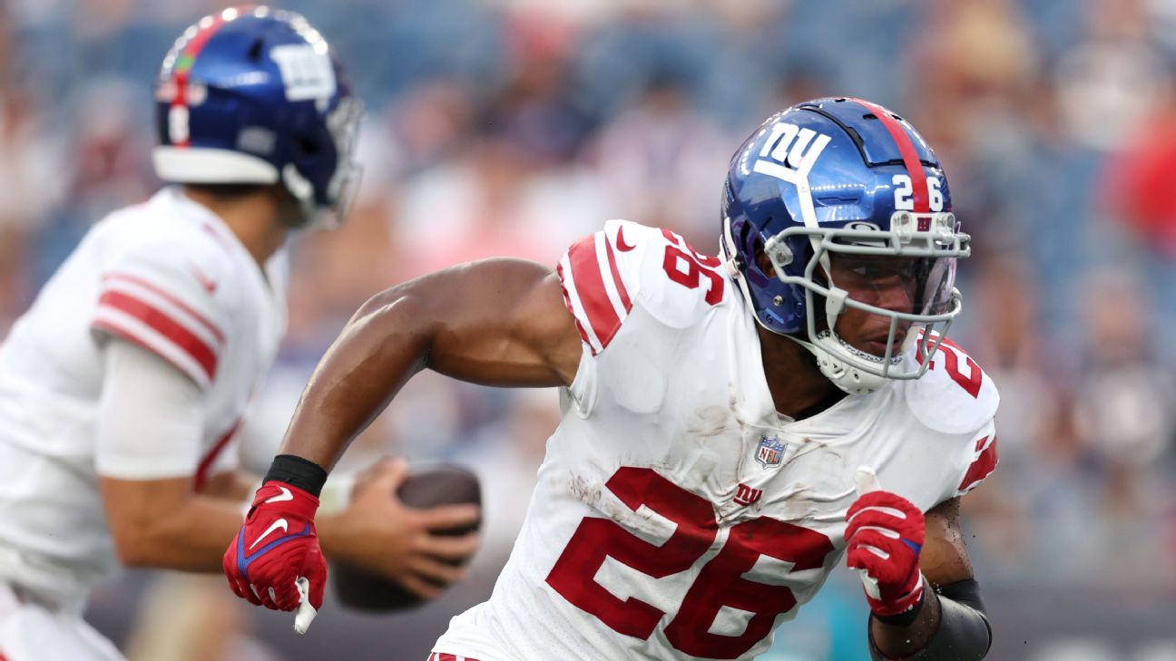 Fantasy football daily notes - Saquon Barkley's huge workload, Cam Aker's  and Miles Sanders injuries